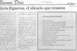 Alexis Figueroa, el silencio que resuena.