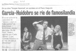 García-Huidobro se ría famosilandia