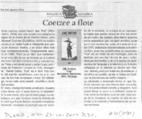Coetzee a flote
