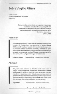 Sobre Virgilio Piñera