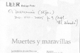 Muertes y maravillas.
