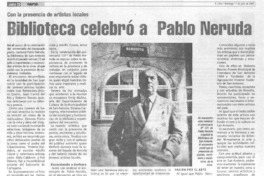 Biblioteca celebró a Pablo Neruda.