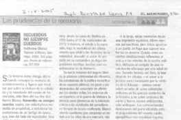 Recuerdos no siempre cuerdos