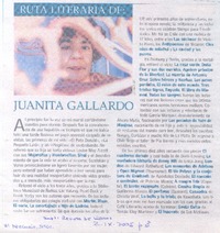 Ruta literaria de: Juanita Gallardo.