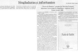 Singladuras e infortunios.
