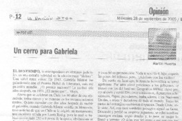 Un Cerro para Gabriela.
