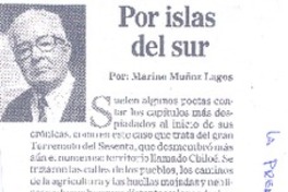 Por islas del sur.