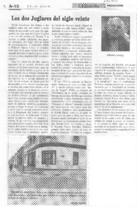 Los dos juglares del siglo veinte