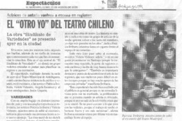 El "otro yo" del teatro chileno.