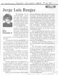Jorge Luis Borges.