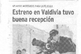 Estreno en Valdivia tuvo buena recepción.