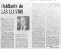 Habitante de las lluvias