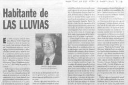 Habitante de las lluvias