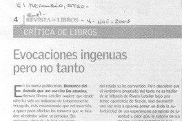 Evocaciones ingenuas pero no tanto.