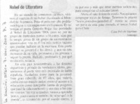 Nobel de literatura.