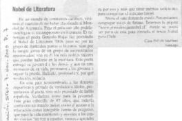 Nobel de literatura.