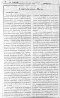 Contradicción, Ahora.