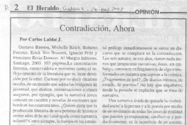 Contradicción, Ahora.