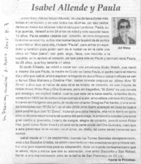 Isabel Allende y Paula