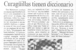 Curagüillas tienen diccionario.