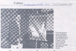 Con el escritor Gregorio castro partió Feria del Libro en Chillán.