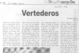 Vertederos.