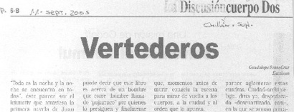 Vertederos.