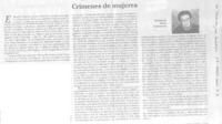 Crímenes de mujeres.