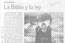 La Biblia y la ley.
