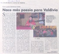 Nace más poesía para Valdivia.