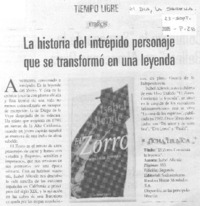 La Historia del intrépido personaje que se transformó en una leyenda.