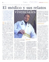 El Médico y sus relatos vivenciales