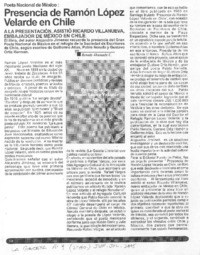 Presencia de Ramón López Velarde en Chile