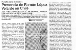 Presencia de Ramón López Velarde en Chile