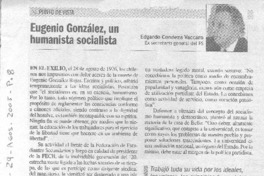 Eugenio González, un humanisa socialista.