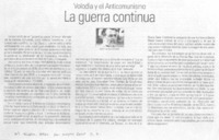 La Guerra continua.