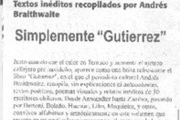 Simplemente "Gutiérrez"