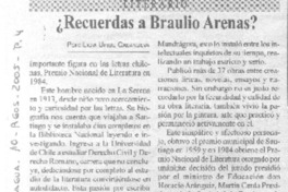 ¿Recuerdas a Braulio Arenas?