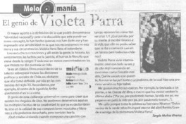 El Genio de Violeta Parra.