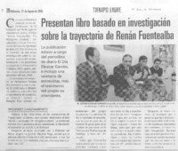 Presentan libro basado en investigación sobre la trayectoria de Renán Fuentealba.