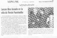 Lanzan libro basado en la vida de Renán Fuentealba.