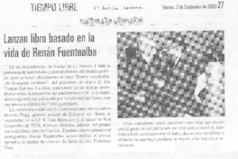Lanzan libro basado en la vida de Renán Fuentealba.
