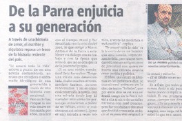 De la Parra enjuicia a su generación.