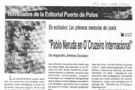 Pablo Neruda en O'Cruzeiro Internacional