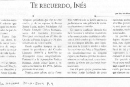 Te recuerdo, Inés