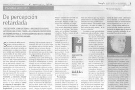 De percepción retardada