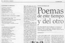 Poemas de este tiempo y del otro