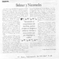 Belmar y Nicomedes.