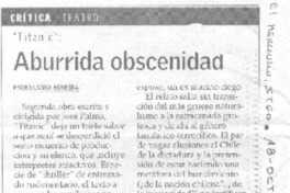 Aburrida obscenidad.