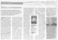 Tema y variaciones.